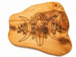 Houten altaar bord godin