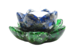 Orgoniet Lotus waxine licht lapis lazuli